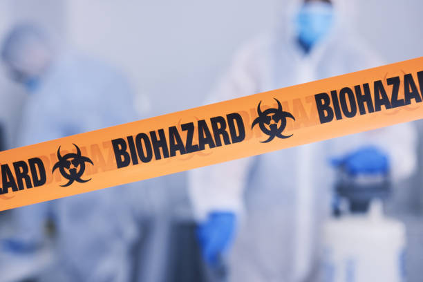 Professional Biohazard Cleanup technician working in Leonardo, NJ